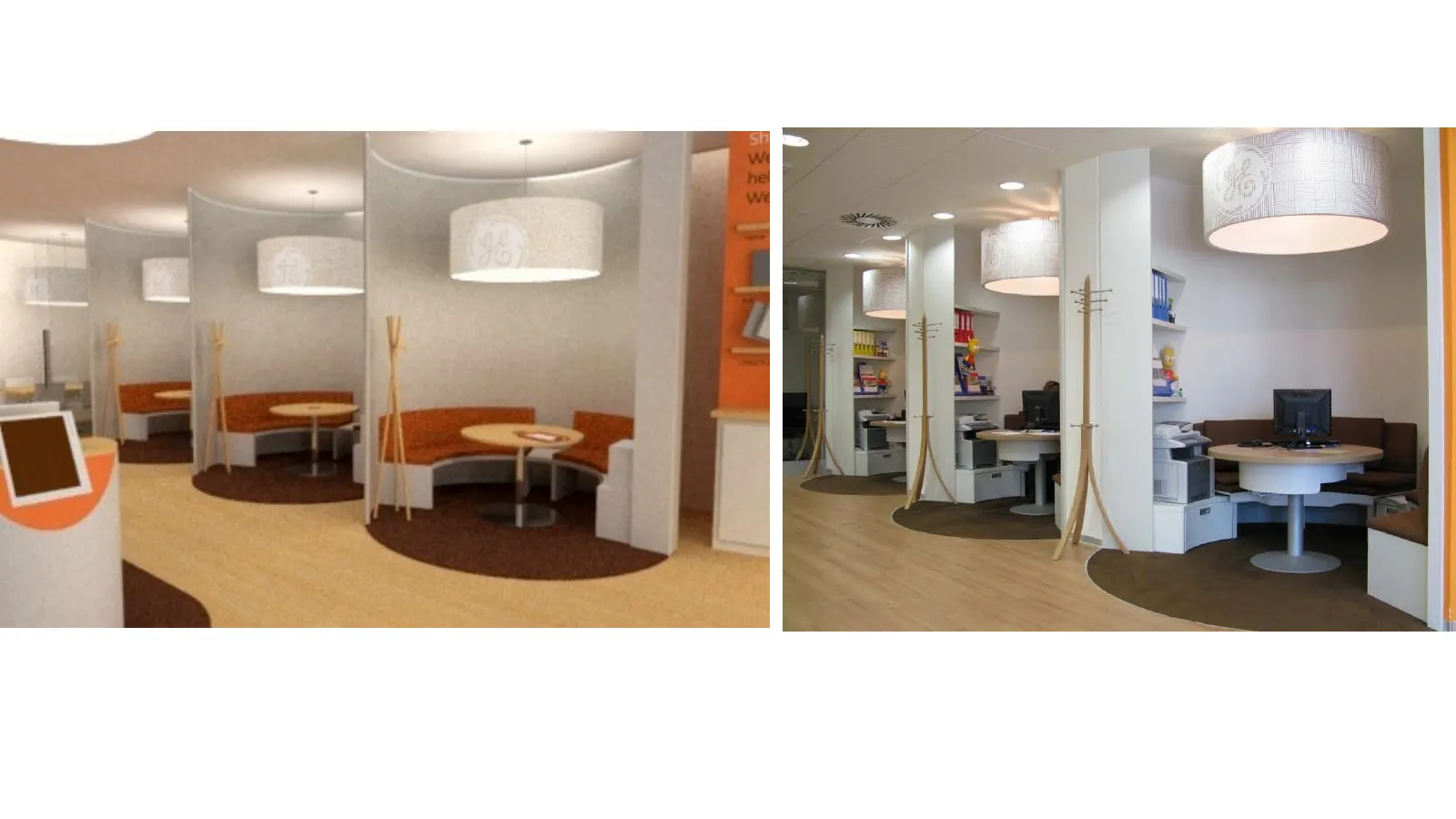From Stalin to Havel: conversation coves. Conversation coves replaced adversarial desks with seating that puts banker and customer side by side.